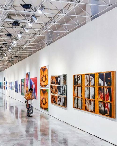 Getting ready for an exhibition opening